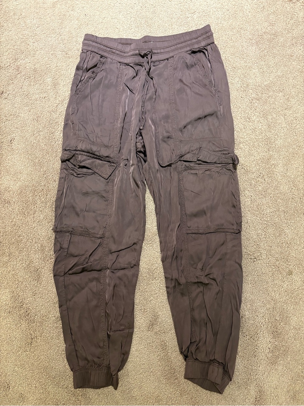 aerie espresso brown Cargo Jogger Pants size small